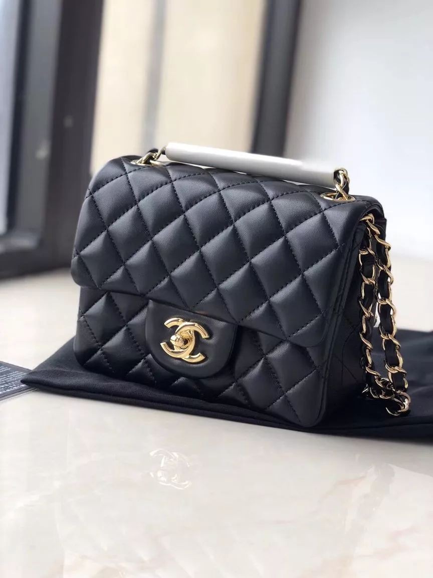 香奈兒（Chanel）女包c(diǎn)f 黑金鏈條女包，女神必入單品